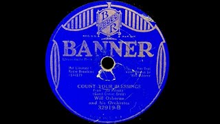 1933 Will Osborne And His Orchestra ‘Count Your Blessings’ Will Osborne Vocal [upl. by Haseefan]