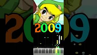 Zeldas Evolution 19862024 zelda piano [upl. by Peugia]