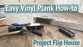 Easy Rigid Core Vinyl Plank Flooring Installation  How to Install Luxury Vinyl Plank [upl. by Courtund]