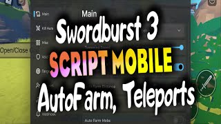 Swordburst 3 script – AutoFarm Teleports [upl. by Volnay]