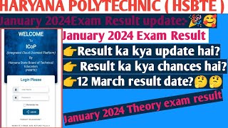 Haryana Polytechnic Result 2024 Hsbte Semester exam update Hsbte latest update [upl. by Ylecic756]