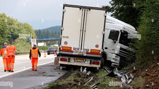 159 Truck Driving in Sweden Värmdö to Stockholm [upl. by Icyac]