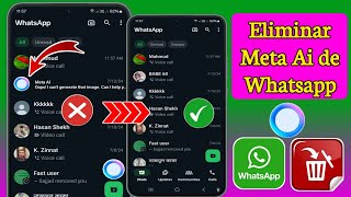 Cómo eliminar Meta Ai de Whatsapp 2024  Quitar Whatsapp Meta Ai Chat  Quitar Meta Ai De Whatsapp [upl. by Culver]