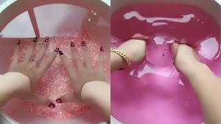 Jiggly watery slime  Most satisfying slime ASMR video compilation [upl. by Htennaj]