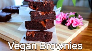 Best Chocolate VEGAN Brownies food recipe recipes [upl. by Yukio]