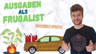 Meine Ausgaben als Frugalist  November Update   BenzinkostenChallenge [upl. by Yerrok15]