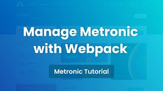 Manage Metronic with Webpack  Metronic 8 Admin Template [upl. by Nonnahsal]