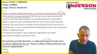 CEBRASPE Conjunções  QUESTÃO [upl. by Nnire]