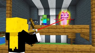 サバイバルで射的ができる！？【マインクラフト】 [upl. by Rexford]