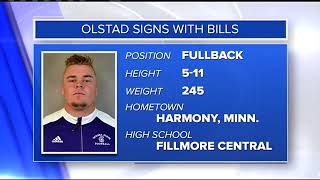 Winona States Zach Olstad signs with Buffalo Bills [upl. by Aytida977]