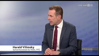 Harald Vilimsky  ORFPressestunde  2842024 [upl. by Vick506]