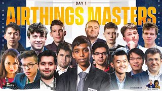 Airthings Masters 2022 Day 1  CCT  ft Pragg Anish Carlsen  Live commentary [upl. by Karly]