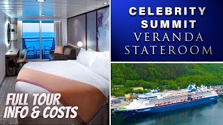 Celebrity Summit Veranda Stateroom Full Tour Features amp Costs [upl. by Arny]