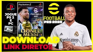 Como Baixar PES 2025 PC e PS2 e Como Jogar no PC [upl. by Schmitt]