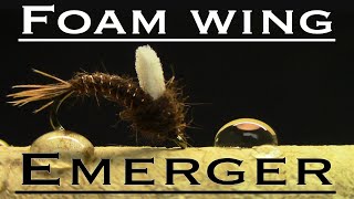 Chocolate Foam Wing Emerger Fly Tying Tutorial [upl. by Airod]