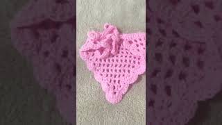 How To Crochet Bandana For Beginners  crochet bandana tutorial shorts  crochet kejucrochetdesign [upl. by Aneeled]