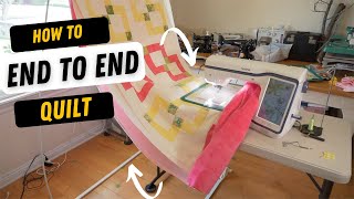 Continuous Quilting on an EMBROIDERY MACHINE [upl. by Aztilay378]