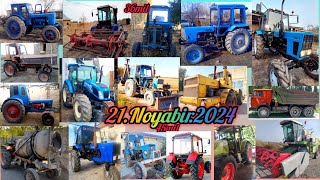 Traktor 21NOYABIR2024 Kamaz Mtz821 T28 Jatka T40 Yumz Captiva Trekir Kombayin Claas T16 meshalka [upl. by Ennayr]