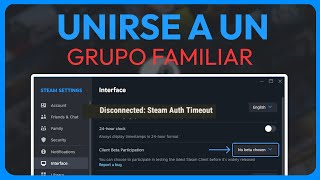 Cómo Unirse A Un Grupo Familiar De Steam  Guía Completa 2024 [upl. by Thirion]