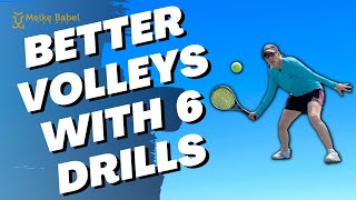 Dominate The Net  Improve Your Tennis Volleys With These 6 Drills [upl. by Shultz]