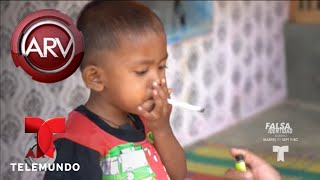 Niño de dos años fuma 40 cigarrillos al día  Al Rojo Vivo  Telemundo [upl. by Balcke345]