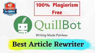 How to Avoid Plagiarism  QuillBot  Remove Plagiarism  How to Paraphrase to Avoid Plagiarism 2021 [upl. by Nivlek436]