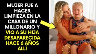 Madre hace limpieza en la casa de un millonario y ve a su hija desaparecida hace seis a [upl. by Anderea40]