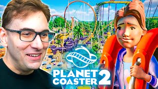 Construí um PARQUE DE DIVERSÕES no PLANET COASTER 2  Gameplay em Português PTBR [upl. by Comras]