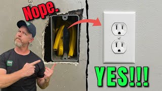 Save HOURS Cutting Out Electrical Box Holes Cutouts in DRYWALL [upl. by Aleuname]