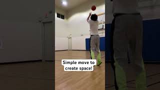 Simple basketball move to create space shorts [upl. by Smada339]