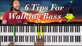 6 Tips For Walking Bass Lines Over Any Chord Progression [upl. by Ycniuqal]