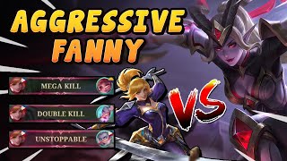 Playing Against A Very Aggressive Fanny  Mobile Legends [upl. by Dode391]