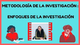 ENFOQUES DE LA INVESTIGACIÓN  METODOLOGÍA DE LA INVESTIGACIÓN  CUANTITATIVO  CUALITATIVO  MIXTO [upl. by Oicapot512]