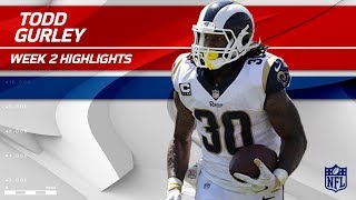 Todd Gurleys Strong Day vs Washington  Redskins vs Rams  NFL Wk 2 Player Highlights [upl. by Eiggep745]