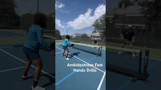 Ambidextrous Fast Hands Drills with Rob Slutsky pickleballtips pickleballdrills [upl. by Enial333]