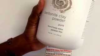 How To Use NOW 100 PURE BENTONITE CLAY BENEFITS For Healthy Face and Body Detox [upl. by Ilbert]