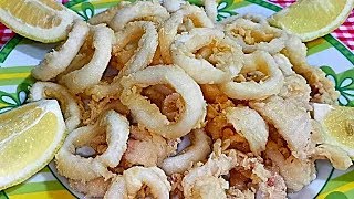 Calamares fritos a la Andaluza  crujientes y tiernos A mi manera [upl. by Thompson33]