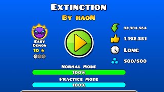 quotExtinctionquot 100 By HaoN Geometry dash 22 [upl. by Brandwein]