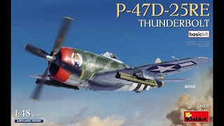 Quick Look Review MiniArt 148 P47D Thunderbolt [upl. by Attiuqehs]