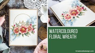 Easy Watercolouring Over Heat Embossing [upl. by Akilegna]