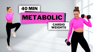 🔥40 MIN METABOLIC WORKOUT🔥CARDIO amp STRENGTH for FAT BURN amp MUSCLE TONE🔥ALL STANDING🔥NO REPEAT🔥 [upl. by Acinyt]