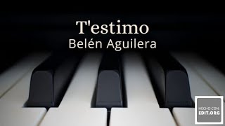 Testimo  Belén Aguilera  Piano cover Partitura para piano [upl. by Milburr303]