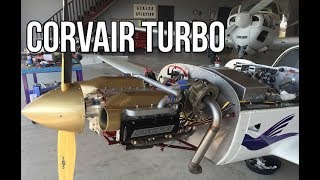 120 HP Turbocharged Corvair Spyder Aircraft Engine In The Saberwing [upl. by Manley279]