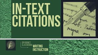 How to do InText Citations with MLA [upl. by Hooker]