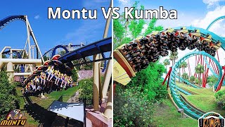 MONTU VS KUMBA Which One is The Best Roller Coaster [upl. by Mariellen]