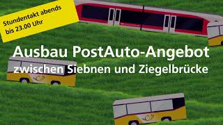 PostAuto Halbstundentakt ab Siebnen und Ziegelbrücke [upl. by Alket]