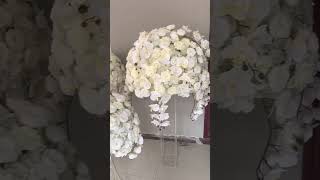 White Phalaenopsis rose centerpiece [upl. by Haye]