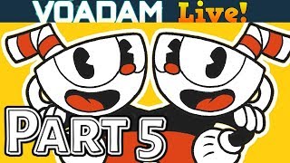 Cuphead Plays Cuphead Part 5 VOAdam Livestream [upl. by Ecallaw892]