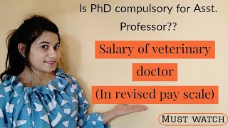 Salary of a veterinary doctor in India revised pay scale Sthitis Vet Corner [upl. by Serle]