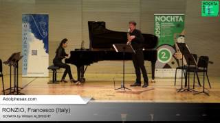 Sonata by WIlliam ALBRIGHT  Francesco RONZIO Italy [upl. by Akeim]